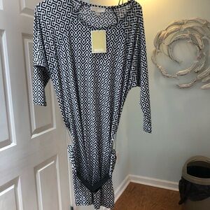 MICHAEL Michael Kors Black and White Patterned Dress